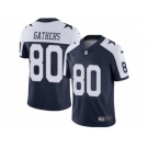 Men's Nike Dallas Cowboys #80 Rico Gathers Vapor Untouchable Limited Navy Blue Throwback Alternate NFL Jersey