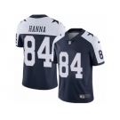 Men's Nike Dallas Cowboys #84 James Hanna Vapor Untouchable Limited Navy Blue Throwback Alternate NFL Jersey