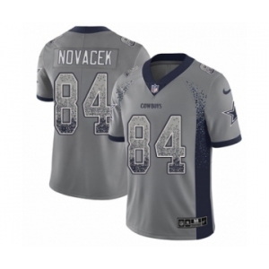 Men's Nike Dallas Cowboys #84 Jay Novacek Limited Gray Rush Drift Fashion NFL Jersey