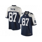 Men's Nike Dallas Cowboys #87 Geoff Swaim Limited Navy Blue Throwback Alternate NFL Jersey