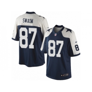 Men's Nike Dallas Cowboys #87 Geoff Swaim Limited Navy Blue Throwback Alternate NFL Jersey