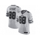 Men's Nike Dallas Cowboys #88 Dez Bryant Limited Gray Gridiron II NFL Jersey