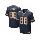 Men's Nike Dallas Cowboys #88 Dez Bryant Limited  Navy Gold Team Color NFL Jersey