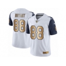 Men's Nike Dallas Cowboys #88 Dez Bryant Limited White Gold Rush NFL Jersey