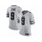 Men's Nike Dallas Cowboys #9 Tony Romo Limited Gray Gridiron II NFL Jersey