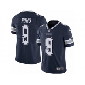 Men's Nike Dallas Cowboys #9 Tony Romo Vapor Untouchable Limited Navy Blue Team Color NFL Jersey