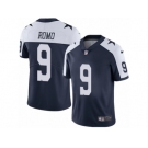 Men's Nike Dallas Cowboys #9 Tony Romo Vapor Untouchable Limited Navy Blue Throwback Alternate NFL Jersey