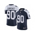 Men's Nike Dallas Cowboys #90 Demarcus Lawrence Vapor Untouchable Limited Navy Blue Throwback Alternate NFL Jersey