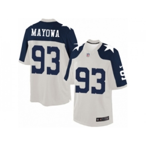 Men's Nike Dallas Cowboys #93 Benson Mayowa Limited White Throwback Alternate NFL Jersey