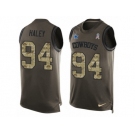 Men's Nike Dallas Cowboys #94 Charles Haley Limited Green Salute to Service Tank Top NFL Jersey