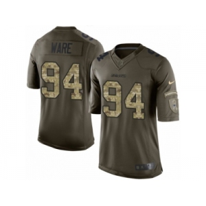 Men's Nike Dallas Cowboys #94 DeMarcus Ware Limited Green Salute to Service NFL Jersey
