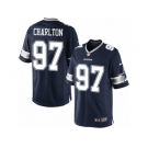 Men's Nike Dallas Cowboys #97 Taco Charlton Limited Navy Blue Team Color NFL Jersey