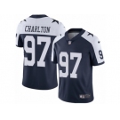 Men's Nike Dallas Cowboys #97 Taco Charlton Vapor Untouchable Limited Navy Blue Throwback Alternate NFL Jersey