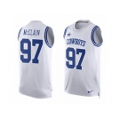 Men's Nike Dallas Cowboys #97 Terrell McClain Limited White Player Name & Number Tank Top NFL Jersey