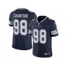 Men's Nike Dallas Cowboys #98 Tyrone Crawford Vapor Untouchable Limited Navy Blue Team Color NFL Jersey