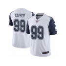 Men's Nike Dallas Cowboys #99 Charles Tapper Limited White Rush NFL Jersey