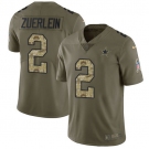 Nike Cowboys #2 Greg Zuerlein Olive Camo Men's Stitched NFL Limited 2017 Salute To Service Jersey