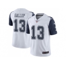 Nike Dallas Cowboys #13 Michael Gallup White Men Stitched NFL Limited Rush Jersey