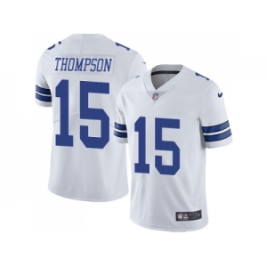 Nike Dallas Cowboys #15 Deonte Thompson White Men Stitched NFL Vapor Untouchable Limited Jersey