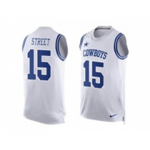 Nike Dallas Cowboys #15 Devin Street White Men's Stitched NFL Limited Tank Top Jersey