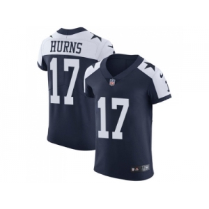 Nike Dallas Cowboys #17 Allen Hurns Navy Blue Thanksgiving Men Stitched NFL Vapor Untouchable Throwback Elite Jersey
