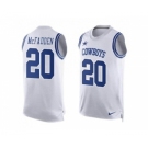 Nike Dallas Cowboys #20 Darren McFadden White Men's Stitched NFL Limited Tank Top Jersey