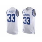 Nike Dallas Cowboys #33 Tony Dorsett White Men's Stitched NFL Limited Tank Top Jersey