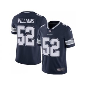 Nike Dallas Cowboys #52 Connor Williams Navy Blue Team Color Men Stitched NFL Vapor Untouchable Limited Jersey
