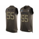 Nike Dallas Cowboys #55 Rolando McClain Green Men's Stitched NFL Limited Salute To Service Tank Top Jersey