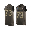 Nike Dallas Cowboys #73 Larry Allen Green Men's Stitched NFL Limited Salute To Service Tank Top Jersey