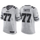 Nike Dallas Cowboys #77 Tyron Smith 2016 Gridiron Gray II Men's NFL Limited Jersey