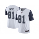 Nike Dallas Cowboys #81 Terrell Owens White Men Stitched NFL Limited Rush Jersey