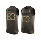 Nike Dallas Cowboys #83 Terrance Williams Green Men's Stitched NFL Limited Salute To Service Tank Top Jersey