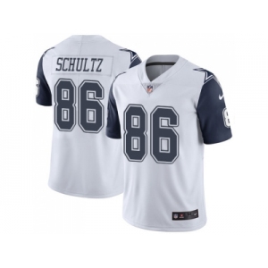 Nike Dallas Cowboys #86 Dalton Schultz White Men Stitched NFL Limited Rush Jersey