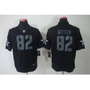 nike nfl dallas cowboys #82 jason witten black jerseys(impact limited)