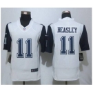 nike nfl jerseys dallas cowboys #11 beasley white[Limited throwback][beasley]