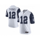 nike nfl jerseys dallas cowboys #12 staubach white[Limited throwback]