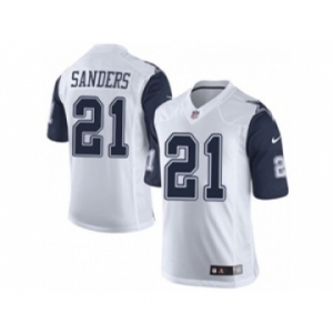 nike nfl jerseys dallas cowboys #21 deion sanders white[Limited throwback][sanders]