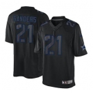 nike nfl jerseys dallas cowboys #21 sanders black[nike impact limited]