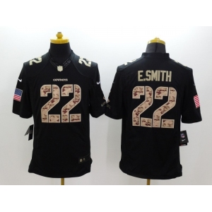 nike nfl jerseys dallas cowboys #22 e.smith black[salute to service limited]