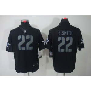 nike nfl jerseys dallas cowboys #22 e.smitth black[nike limited]