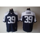 nike nfl jerseys dallas cowboys #39 carr blue(game limited throwback)