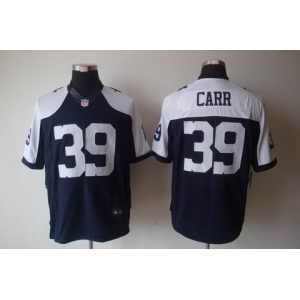 nike nfl jerseys dallas cowboys #39 carr blue(game limited throwback)