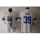 nike nfl jerseys dallas cowboys #39 carr white[helmet tri-blend limited]