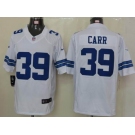 nike nfl jerseys dallas cowboys #39 carr white[nike limited]