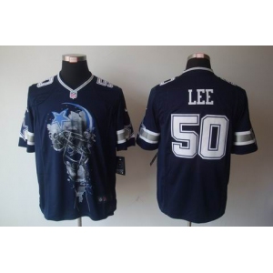 nike nfl jerseys dallas cowboys #50 lee blue[helmet tri-blend limited]