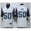 nike nfl jerseys dallas cowboys #50 sean lee white[Limited throwback]