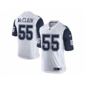 nike nfl jerseys dallas cowboys #55 rolando mcClain white[Limited throwback]