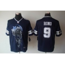 nike nfl jerseys dallas cowboys #9 romo blue[helmet tri-blend limited]