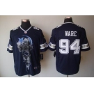 nike nfl jerseys dallas cowboys #94 ware blue[helmet tri-blend limited]